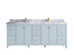 Chicago 84 in. W x 22 in. D Double Sink Bathroom Vanity - photo 21
