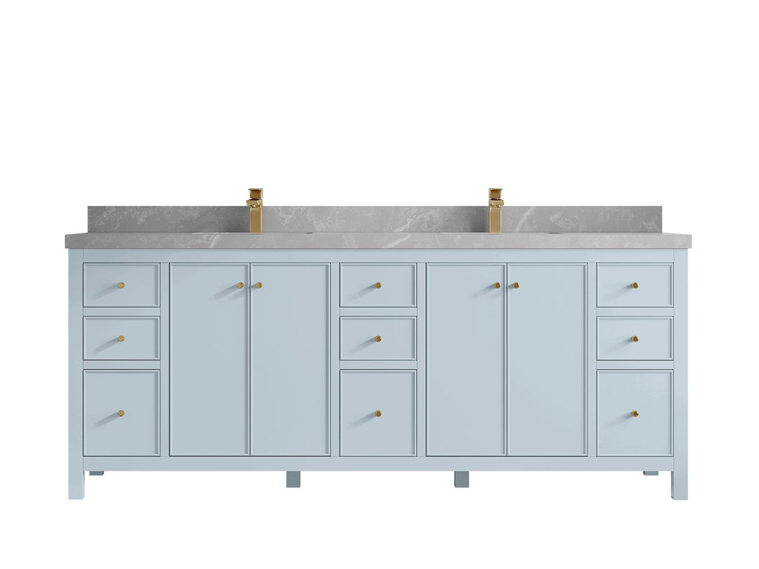 Chicago 84 in. W x 22 in. D Double Sink Bathroom Vanity - Willow Bath and Vanity
