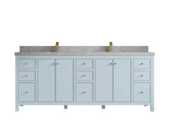 Chicago 84 in. W x 22 in. D Double Sink Bathroom Vanity - photo 33