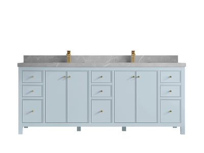 Chicago 84 in. W x 22 in. D Double Sink Bathroom Vanity - Willow Bath and Vanity