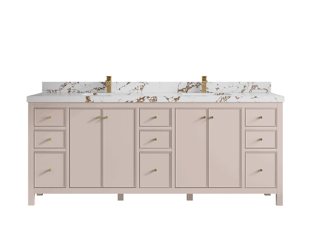 Chicago 84 in. W x 22 in. D Double Sink Bathroom Vanity - Willow Bath and Vanity