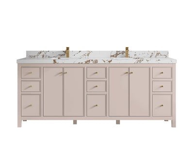 Chicago 84 in. W x 22 in. D Double Sink Bathroom Vanity - Willow Bath and Vanity