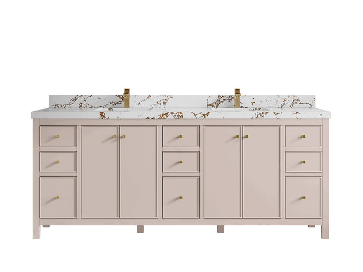 Chicago 84 in. W x 22 in. D Double Sink Bathroom Vanity - photo 37