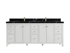 Chicago 84 in. W x 22 in. D Double Sink Bathroom Vanity - photo 9