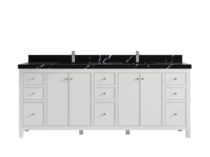 Chicago 84 in. W x 22 in. D Double Sink Bathroom Vanity - photo 9