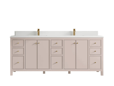 Chicago 84 in. W x 22 in. D Double Sink Bathroom Vanity - Willow Bath and Vanity