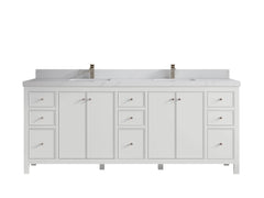 Chicago 84 in. W x 22 in. D Double Sink Bathroom Vanity - photo 17