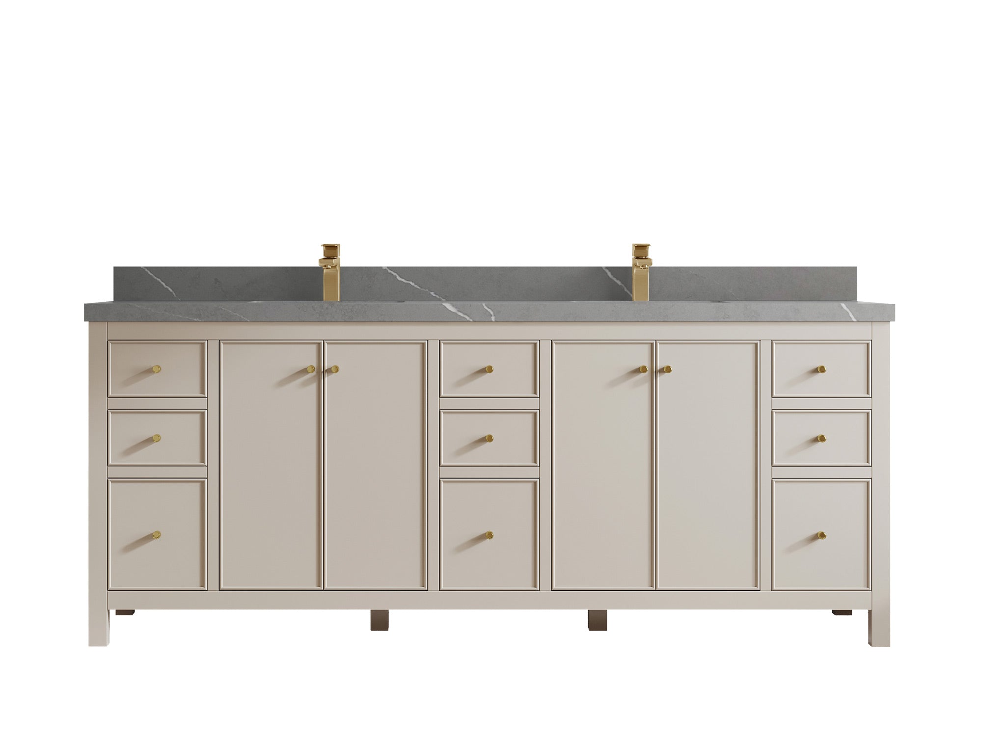 Chicago 84 in. W x 22 in. D Double Sink Bathroom Vanity - Willow Bath and Vanity