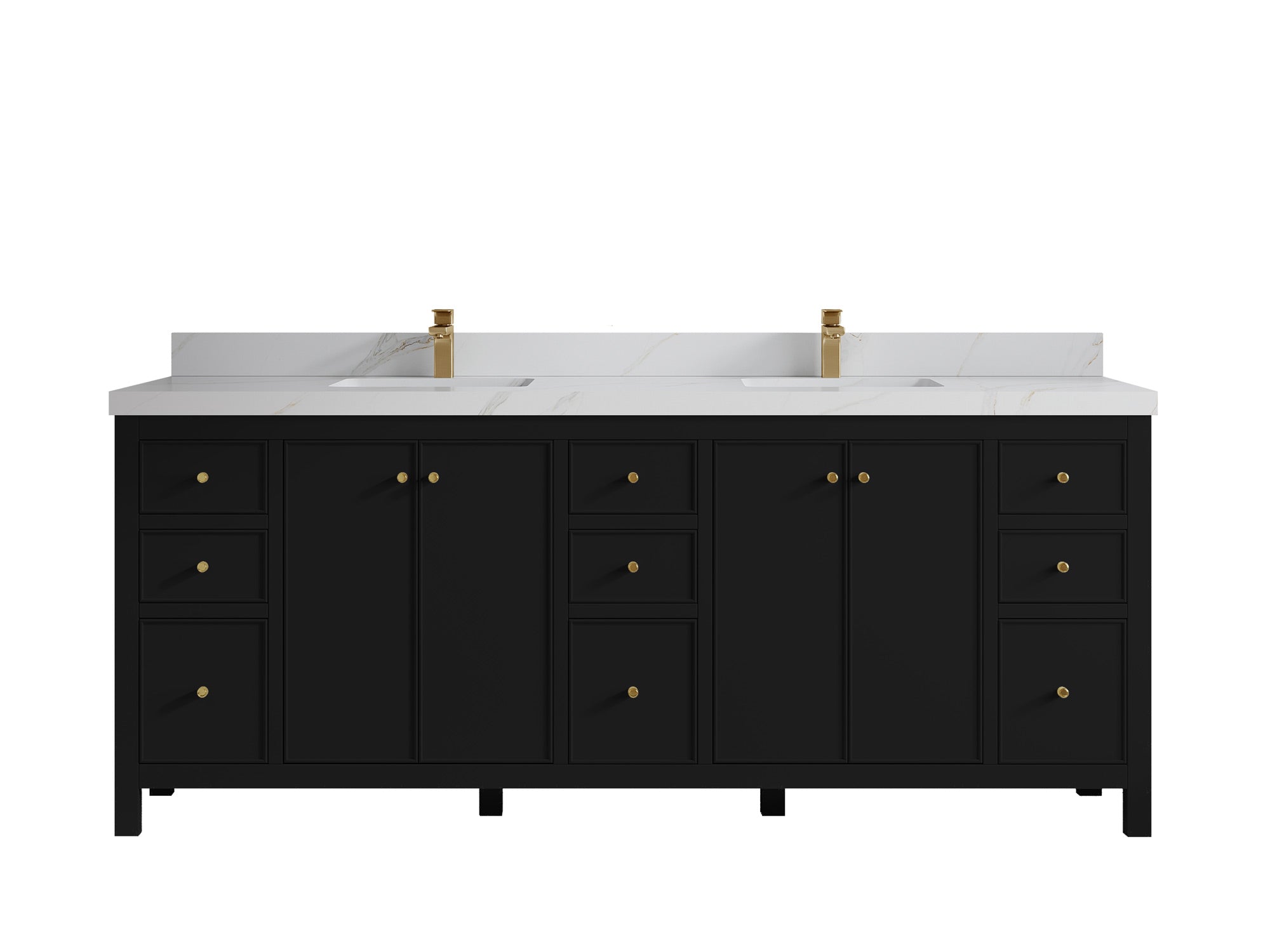 Chicago 84 in. W x 22 in. D Double Sink Bathroom Vanity - Willow Bath and Vanity