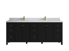 Chicago 84 in. W x 22 in. D Double Sink Bathroom Vanity - photo 19