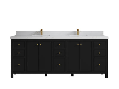 Chicago 84 in. W x 22 in. D Double Sink Bathroom Vanity - Willow Bath and Vanity