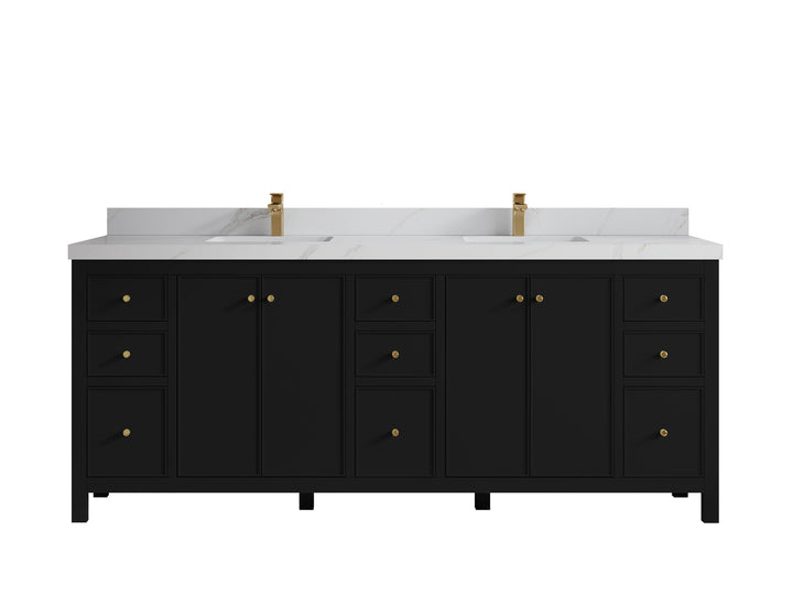 Chicago 84 in. W x 22 in. D Double Sink Bathroom Vanity - photo 19