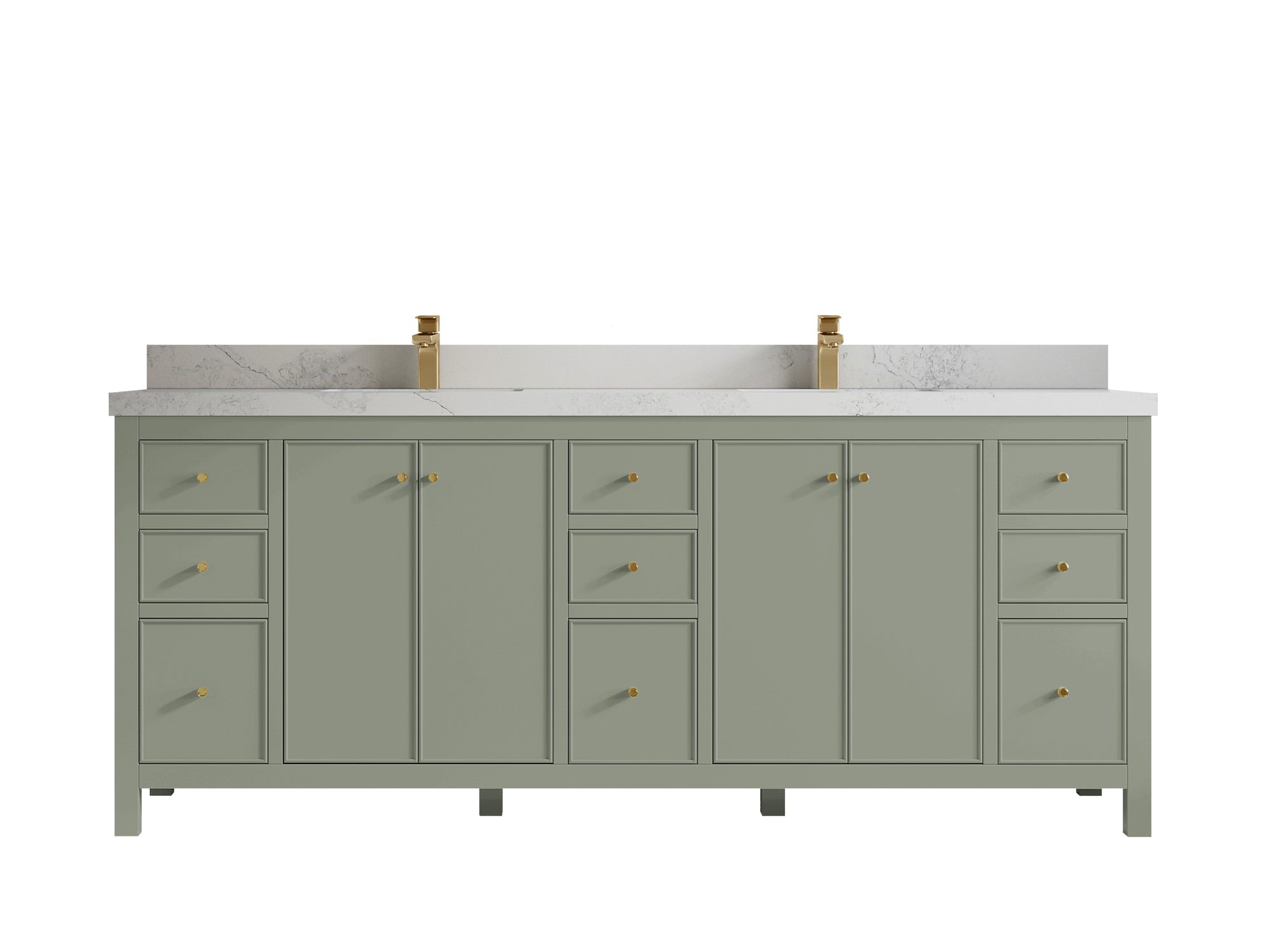 Chicago 84 in. W x 22 in. D Double Sink Bathroom Vanity - Willow Bath and Vanity