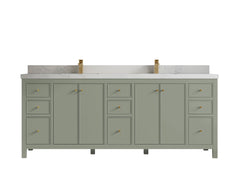Chicago 84 in. W x 22 in. D Double Sink Bathroom Vanity - photo 1