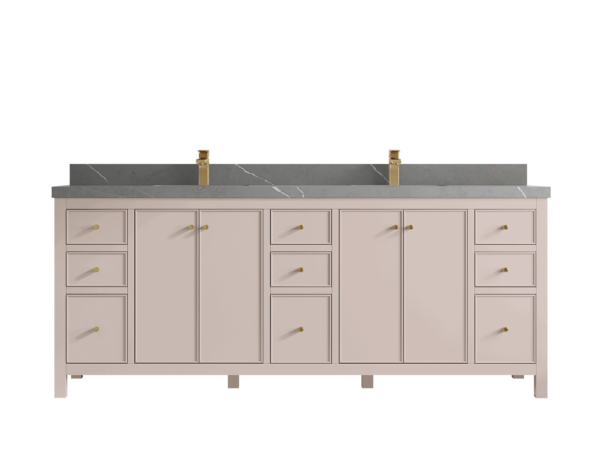 Chicago 84 in. W x 22 in. D Double Sink Bathroom Vanity - Willow Bath and Vanity