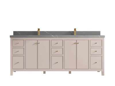 Chicago 84 in. W x 22 in. D Double Sink Bathroom Vanity - Willow Bath and Vanity