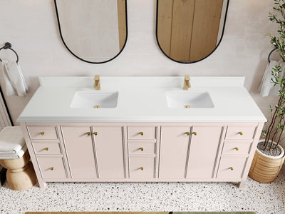 Chicago 84 in. W x 22 in. D Double Sink Bathroom Vanity - Willow Bath and Vanity