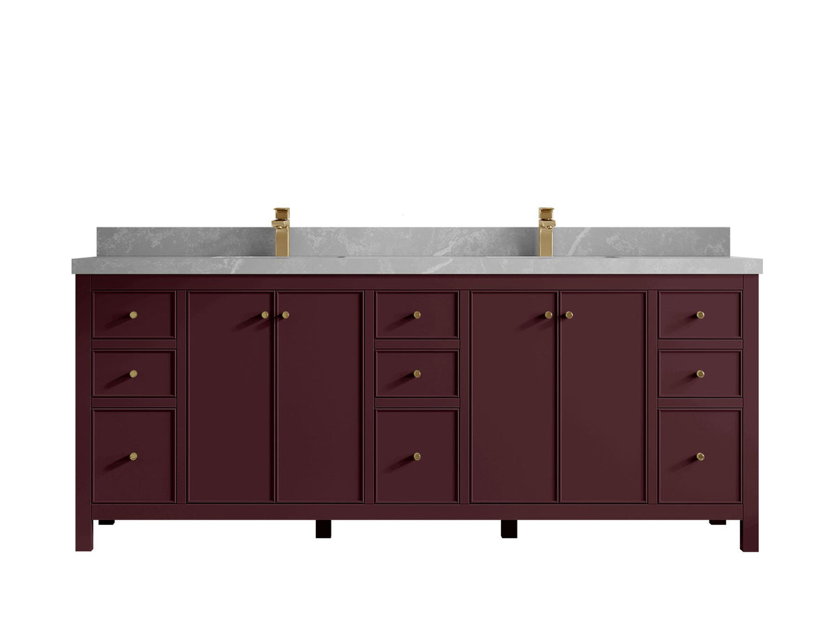 Chicago 84 in. W x 22 in. D Double Sink Bathroom Vanity - Willow Bath and Vanity