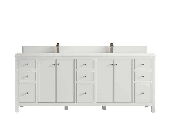 Chicago 84 in. W x 22 in. D Double Sink Bathroom Vanity - photo 27