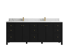 Chicago 84 in. W x 22 in. D Double Sink Bathroom Vanity - photo 23