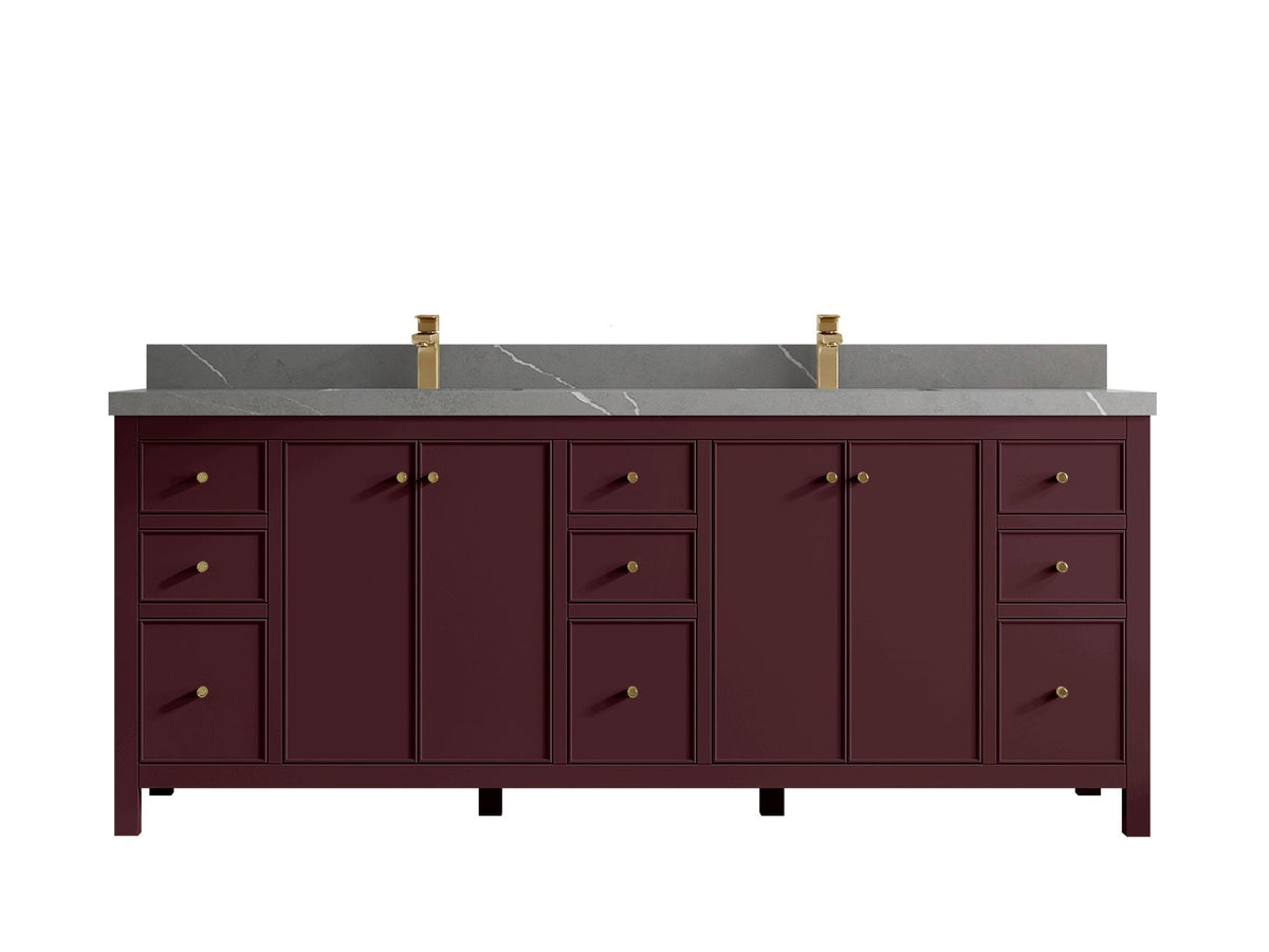 Chicago 84 in. W x 22 in. D Double Sink Bathroom Vanity - Willow Bath and Vanity
