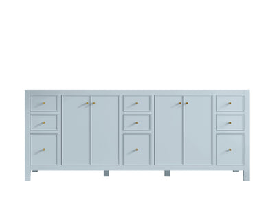 Chicago 84 in. W x 22 in. D Double Sink Bathroom Vanity - Willow Bath and Vanity