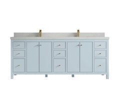 Chicago 84 in. W x 22 in. D Double Sink Bathroom Vanity - photo 13