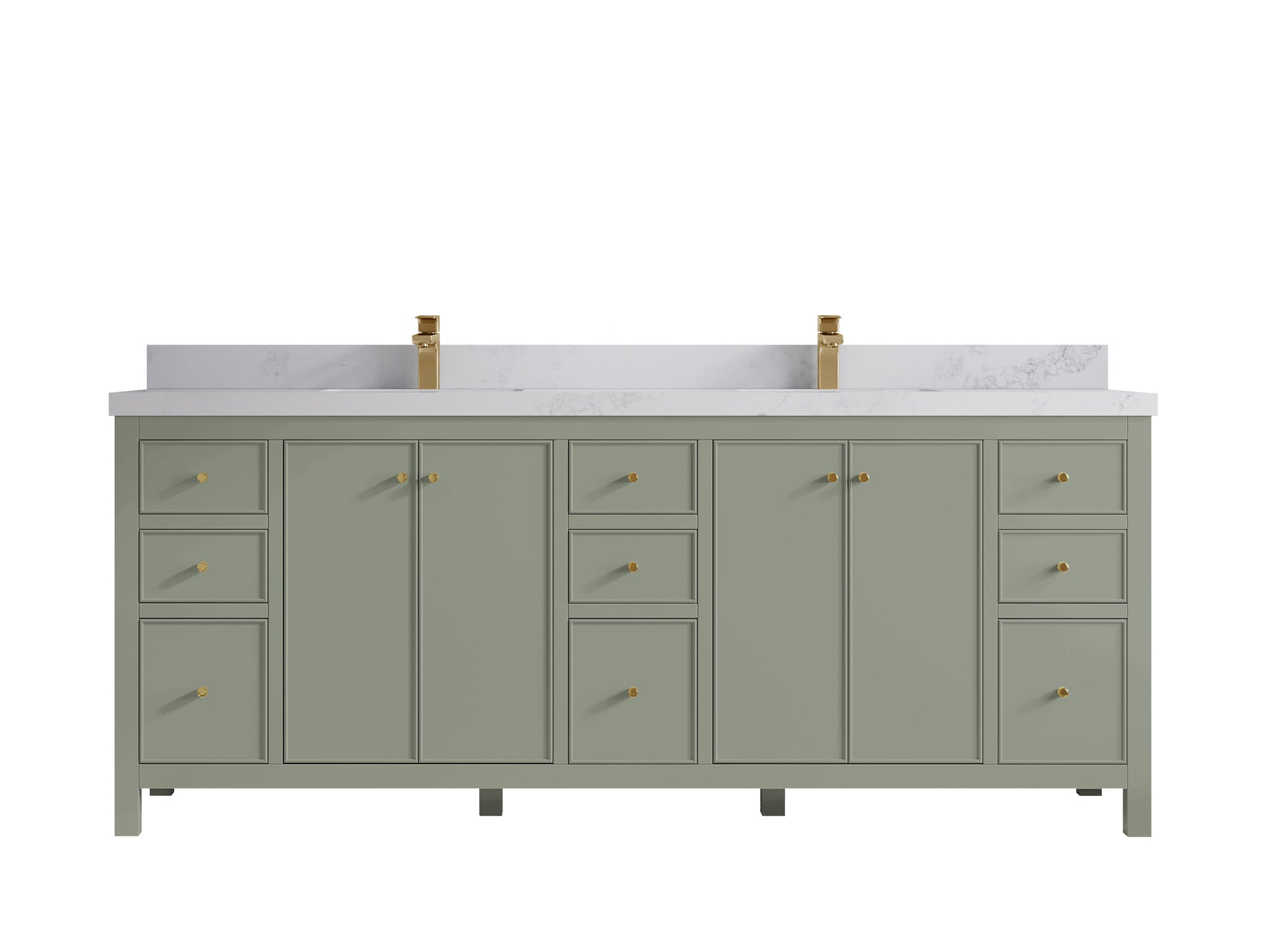 Chicago 84 in. W x 22 in. D Double Sink Bathroom Vanity - Willow Bath and Vanity
