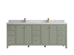 Chicago 84 in. W x 22 in. D Double Sink Bathroom Vanity - photo 19