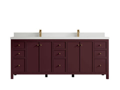 Chicago 84 in. W x 22 in. D Double Sink Bathroom Vanity - photo 35