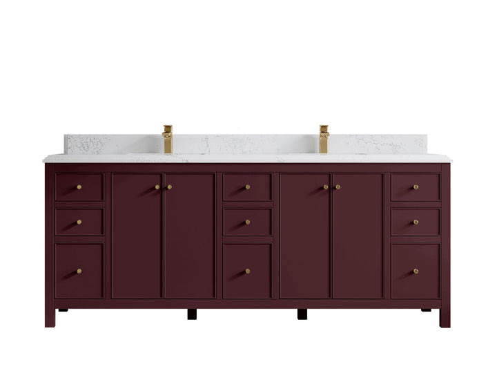 Chicago 84 in. W x 22 in. D Double Sink Bathroom Vanity - photo 13