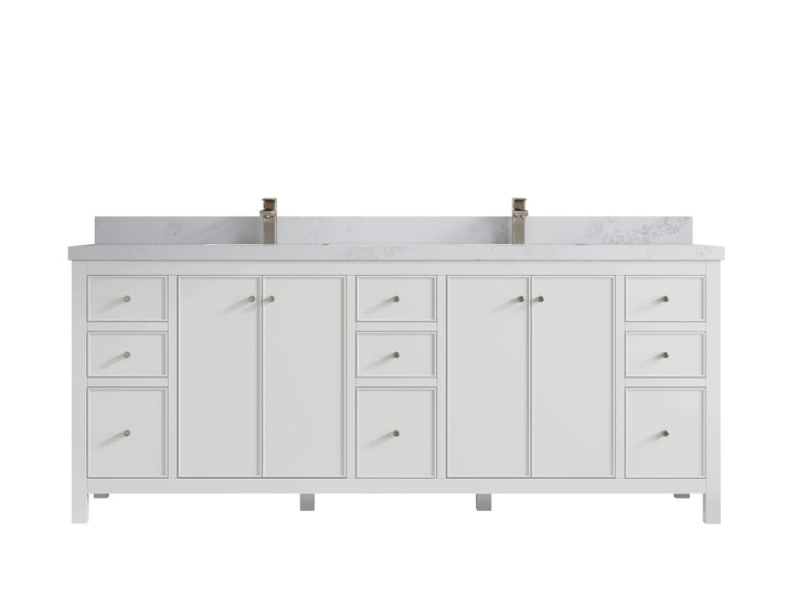 Chicago 84 in. W x 22 in. D Double Sink Bathroom Vanity - photo 15