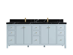 Chicago 84 in. W x 22 in. D Double Sink Bathroom Vanity - photo 9