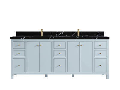 Chicago 84 in. W x 22 in. D Double Sink Bathroom Vanity - Willow Bath and Vanity