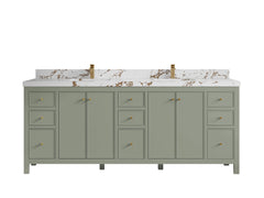 Chicago 84 in. W x 22 in. D Double Sink Bathroom Vanity - photo 37