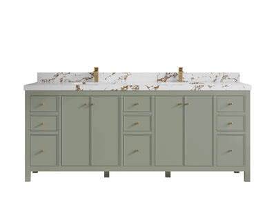 Chicago 84 in. W x 22 in. D Double Sink Bathroom Vanity - Willow Bath and Vanity
