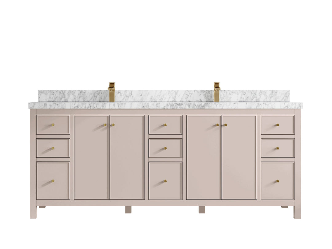 Chicago 84 in. W x 22 in. D Double Sink Bathroom Vanity - Willow Bath and Vanity
