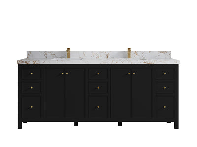 Chicago 84 in. W x 22 in. D Double Sink Bathroom Vanity - Willow Bath and Vanity
