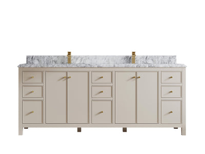 Chicago 84 in. W x 22 in. D Double Sink Bathroom Vanity - Willow Bath and Vanity