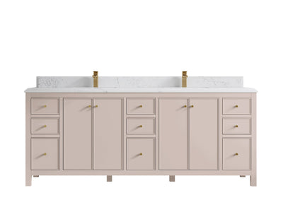 Chicago 84 in. W x 22 in. D Double Sink Bathroom Vanity - Willow Bath and Vanity
