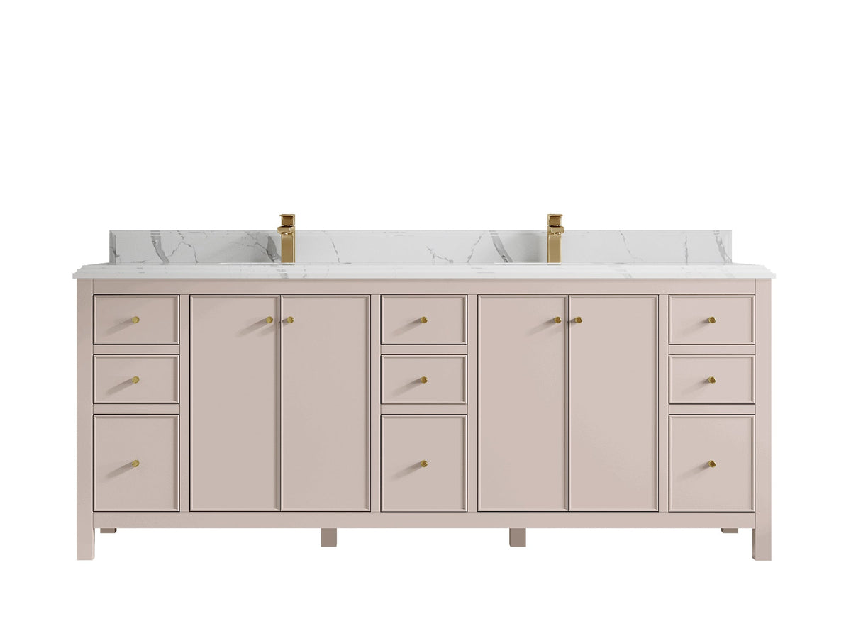 Chicago 84 in. W x 22 in. D Double Sink Bathroom Vanity - Willow Bath and Vanity