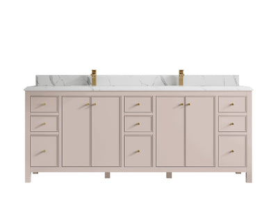 Chicago 84 in. W x 22 in. D Double Sink Bathroom Vanity - Willow Bath and Vanity