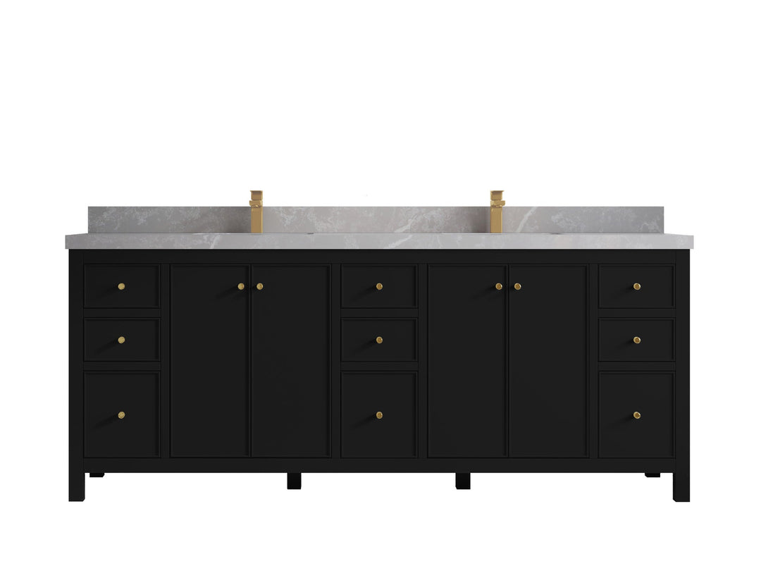 Chicago 84 in. W x 22 in. D Double Sink Bathroom Vanity - Willow Bath and Vanity
