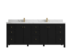 Chicago 84 in. W x 22 in. D Double Sink Bathroom Vanity - photo 17