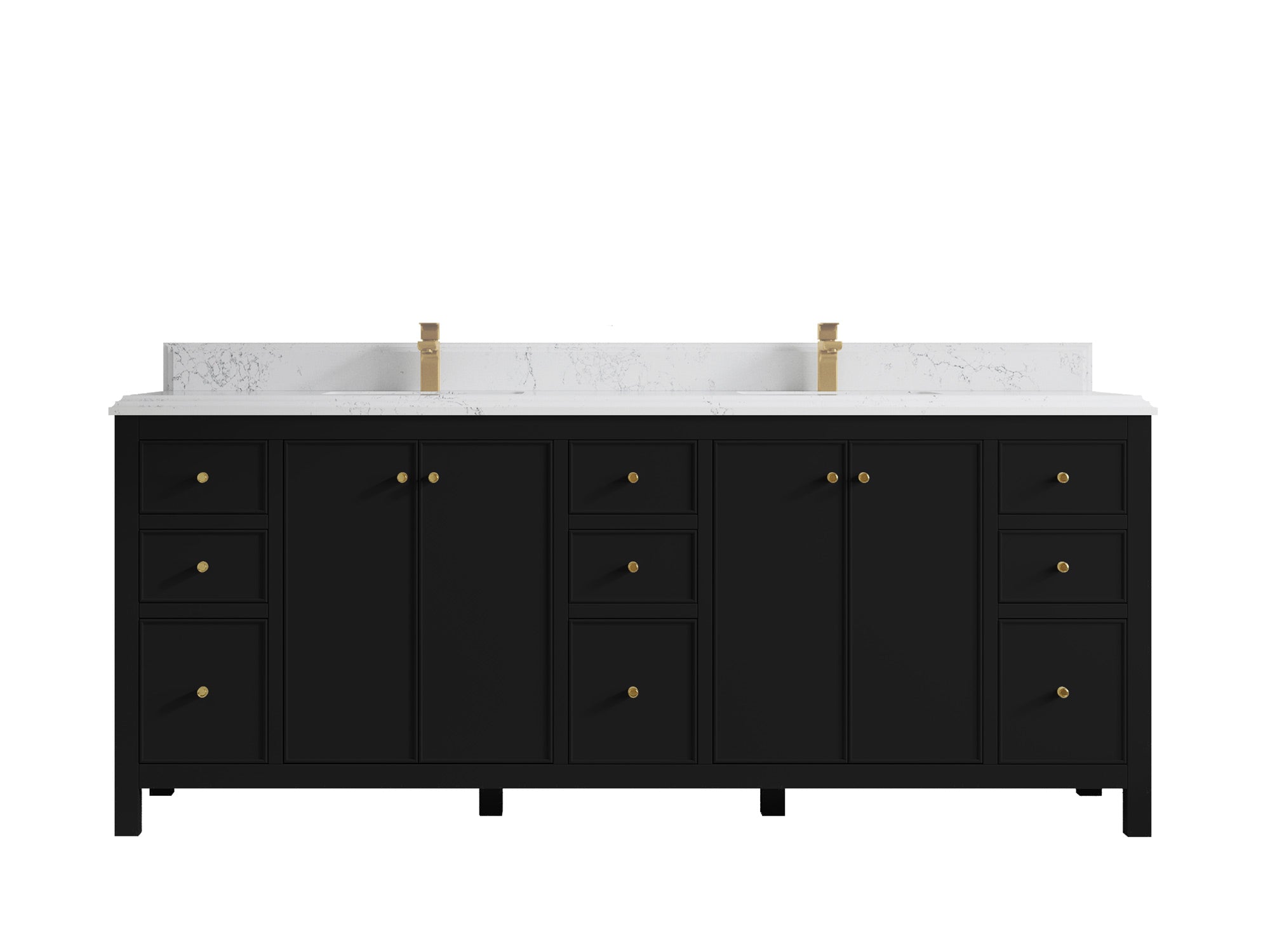Chicago 84 in. W x 22 in. D Double Sink Bathroom Vanity - Willow Bath and Vanity
