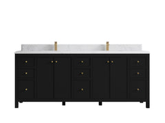 Chicago 84 in. W x 22 in. D Double Sink Bathroom Vanity - photo 25