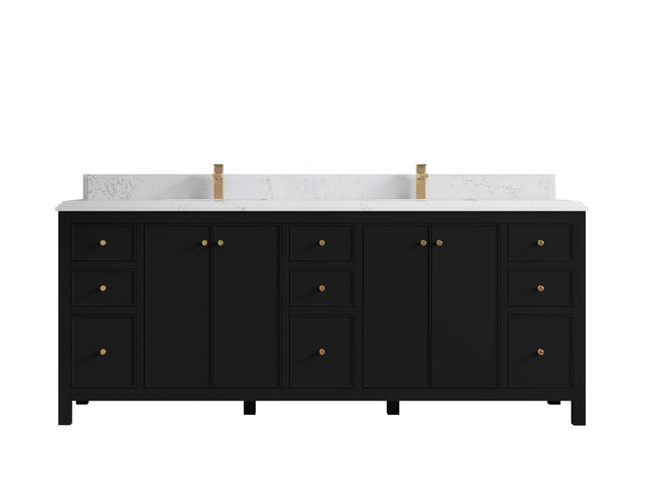 Chicago 84 in. W x 22 in. D Double Sink Bathroom Vanity - photo 25