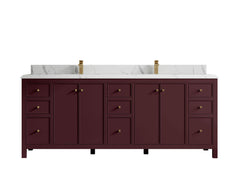 Chicago 84 in. W x 22 in. D Double Sink Bathroom Vanity - photo 53