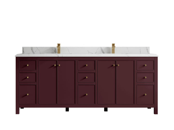 Chicago 84 in. W x 22 in. D Double Sink Bathroom Vanity - photo 53