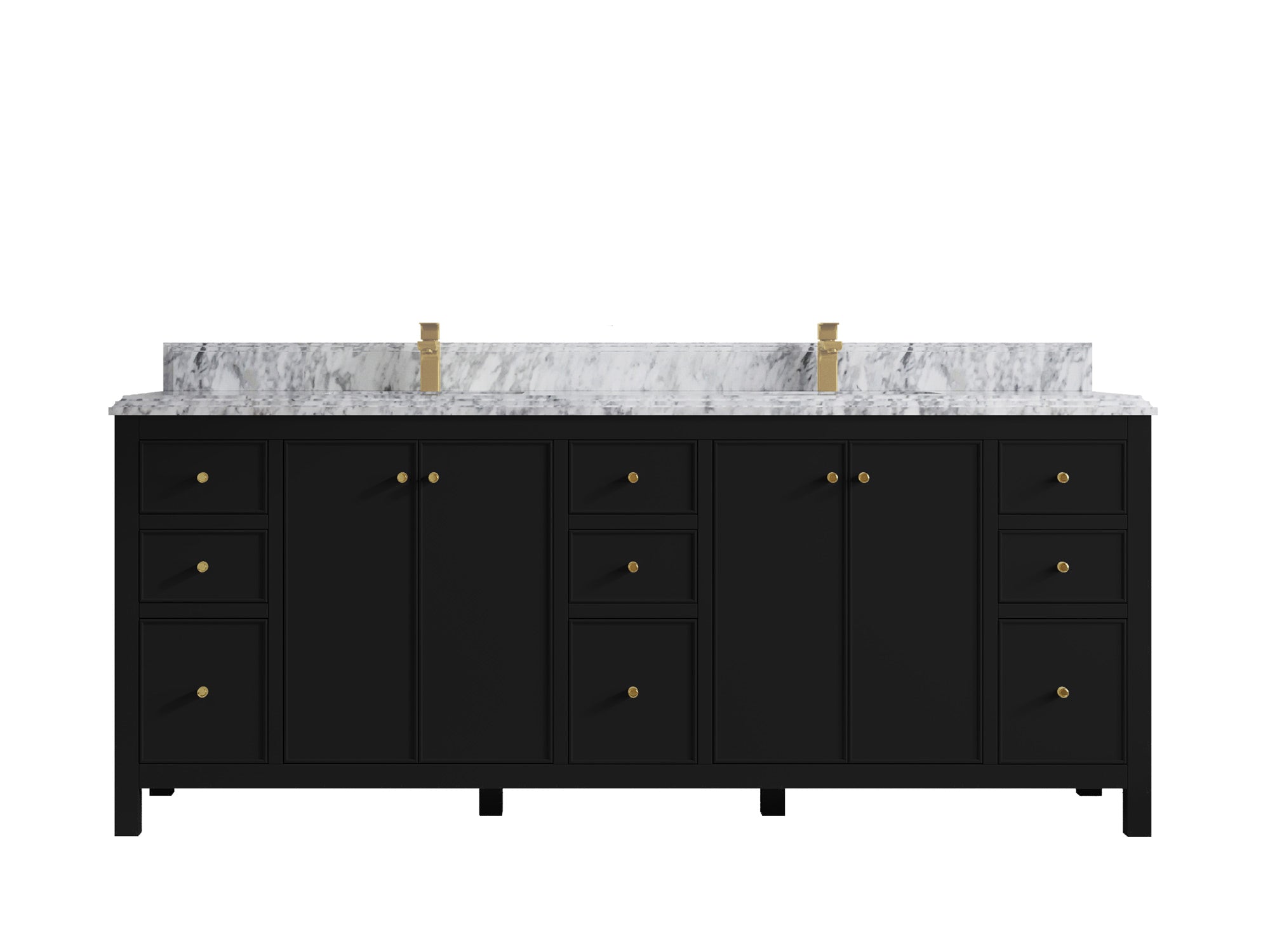 Chicago 84 in. W x 22 in. D Double Sink Bathroom Vanity - Willow Bath and Vanity
